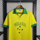 Camisa Brasil Home 1958 Retrô - Amarelo