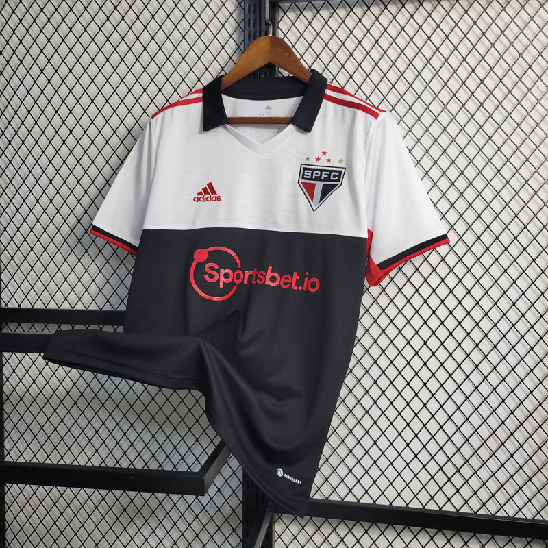 Camisa São Paulo Away III | 22/23 Torcedor Adidas Masculino - Branco e Preto