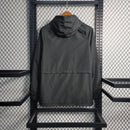 Jaqueta Corta-Vento Flamengo Logo Vermelha 23/24 Masculino Adidas - Preto