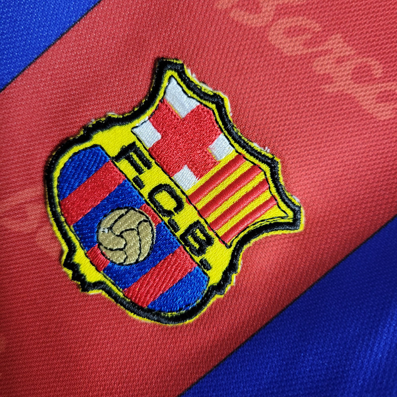 Camisa Retrô Barcelona 1995/97 - Azul+Grená