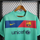Camisa Barcelona Away 10/11 Retrô - Verde Água