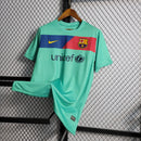 Camisa Barcelona Away 10/11 Retrô - Verde Água