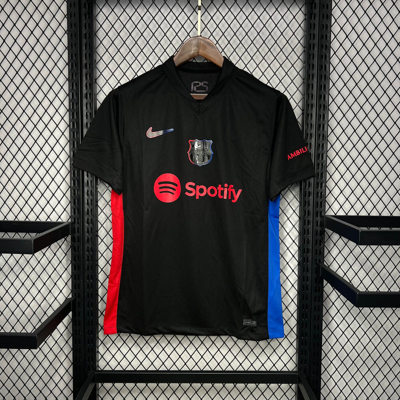 Camisa Barcelona Away | 24/25 Torcedor Masculino - Preto