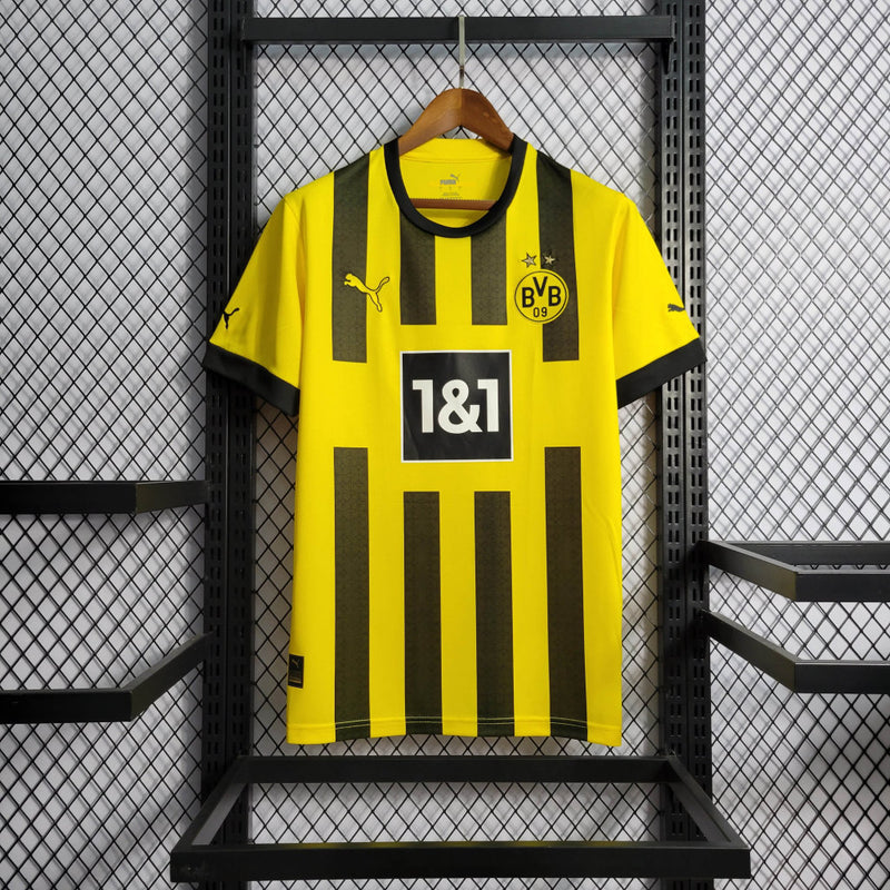 Camisa Borussia Dortmund Home | 22/23 Torcedor Puma Masculino - Amarelo e Preto