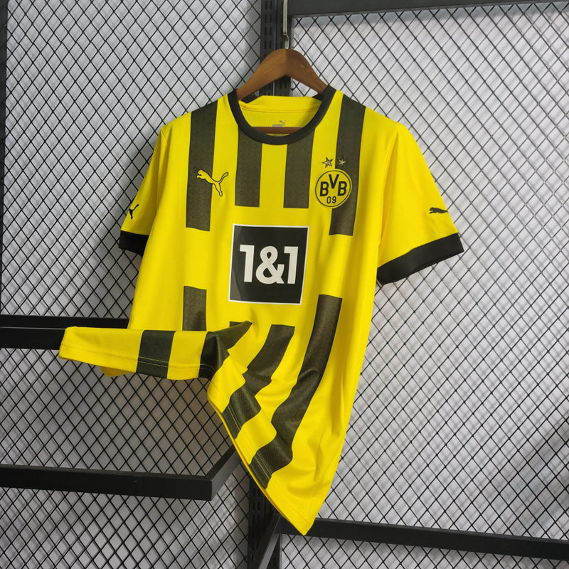 Camisa Borussia Dortmund Home | 22/23 Torcedor Puma Masculino - Amarelo e Preto
