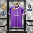 Camisa Real Madrid Retrô 17/18 | Torcedor Adidas Masculino - Roxo
