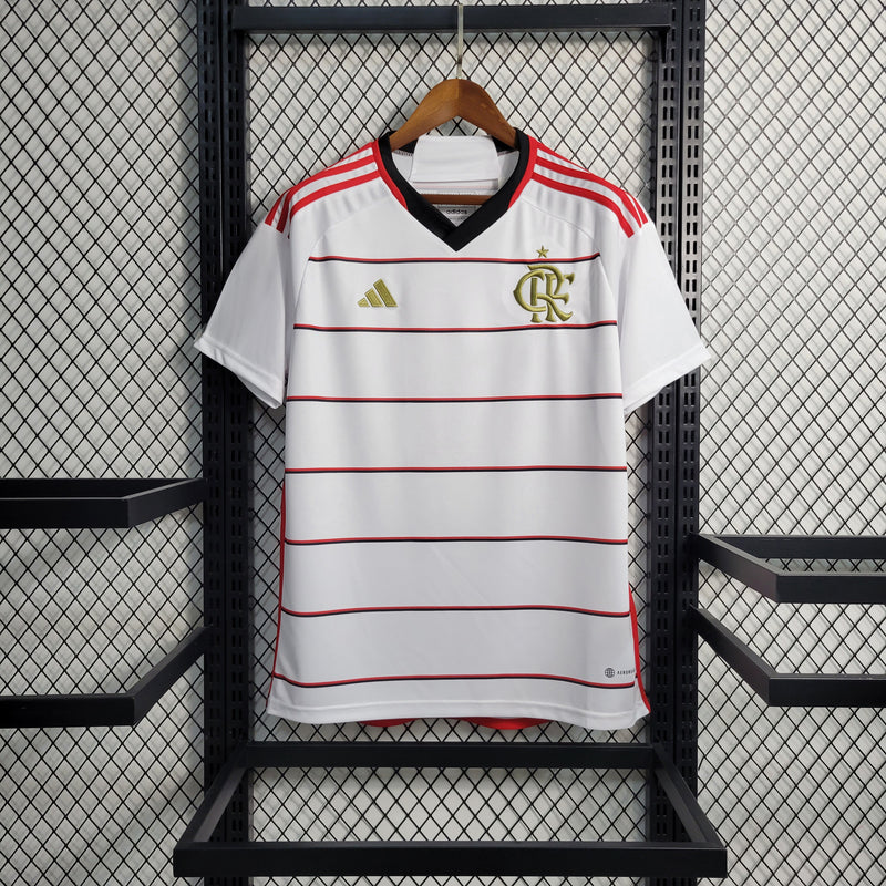 Camisa Flamengo Away II I 23/24 Torcedor Adidas Masculino - Branco