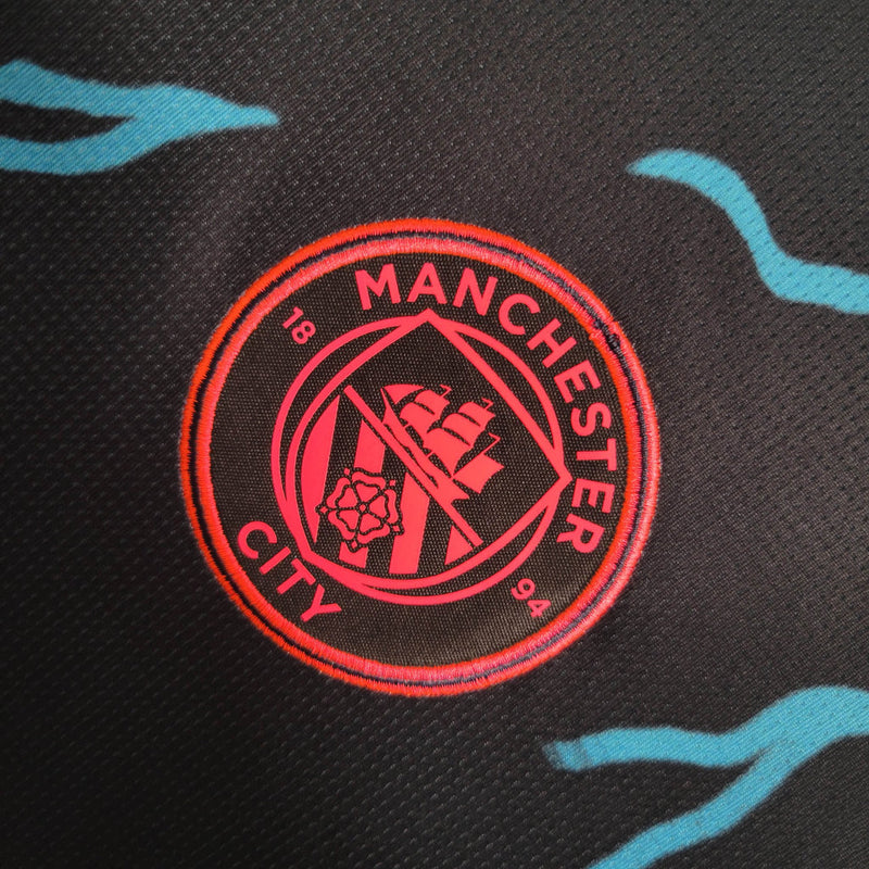 Camisa Manchester City Away III | 24/24 Torcedor Puma Masculino - Preto Azul