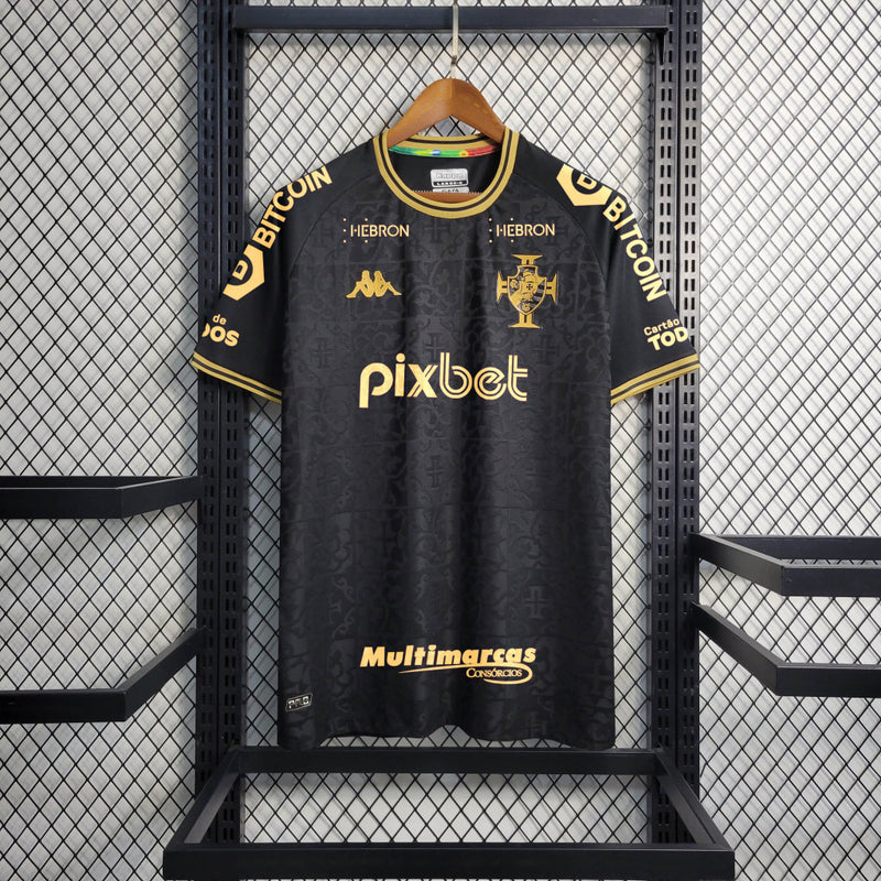 Camisa Vasco da Gama Away III | 22/23 Torcedor Kappa Masculino - Preto