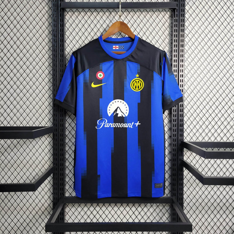 Camisa Inter de Milão Home I 23/24 Torcedor Nike Masculino - Azul e Preto