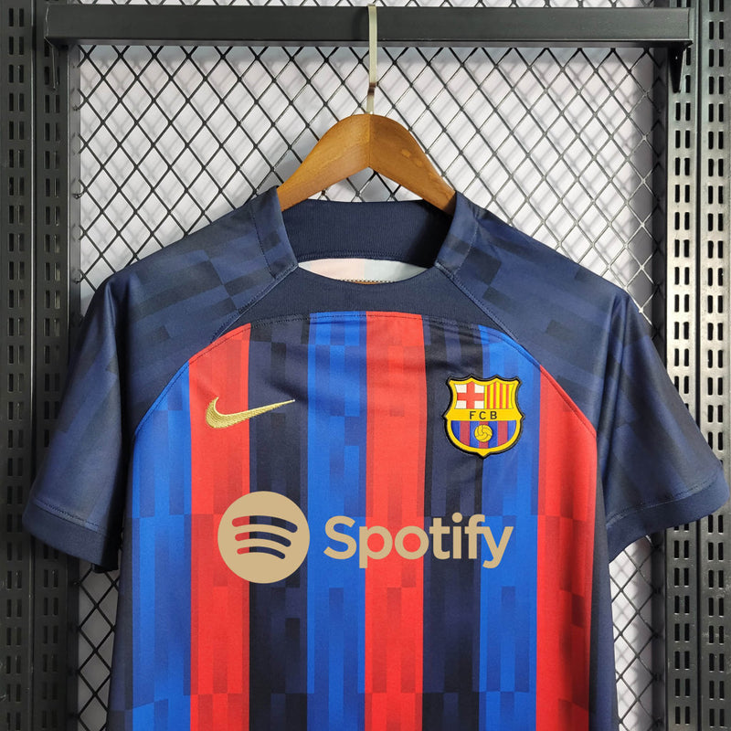 Camisa Barcelona Home | 22/23 Torcedor Nike Masculino - Azul e Grená