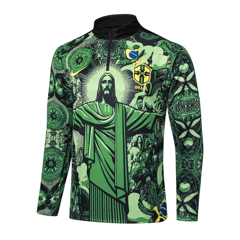 Conjunto Brasil 24/25 Masculino Nike - Verde e Amarelo