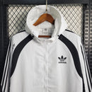 Jaqueta Corta-Vento Adidas Old - Branco