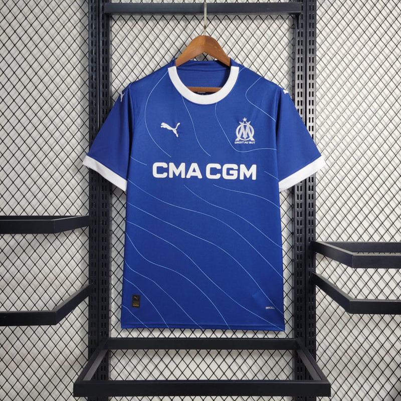 Camisa Olympique Marseille Away II | 23/24 Torcedor Puma Masculino - Azul
