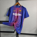 Camisa Barcelona Home 17/18 Retrô - Azul+Grená