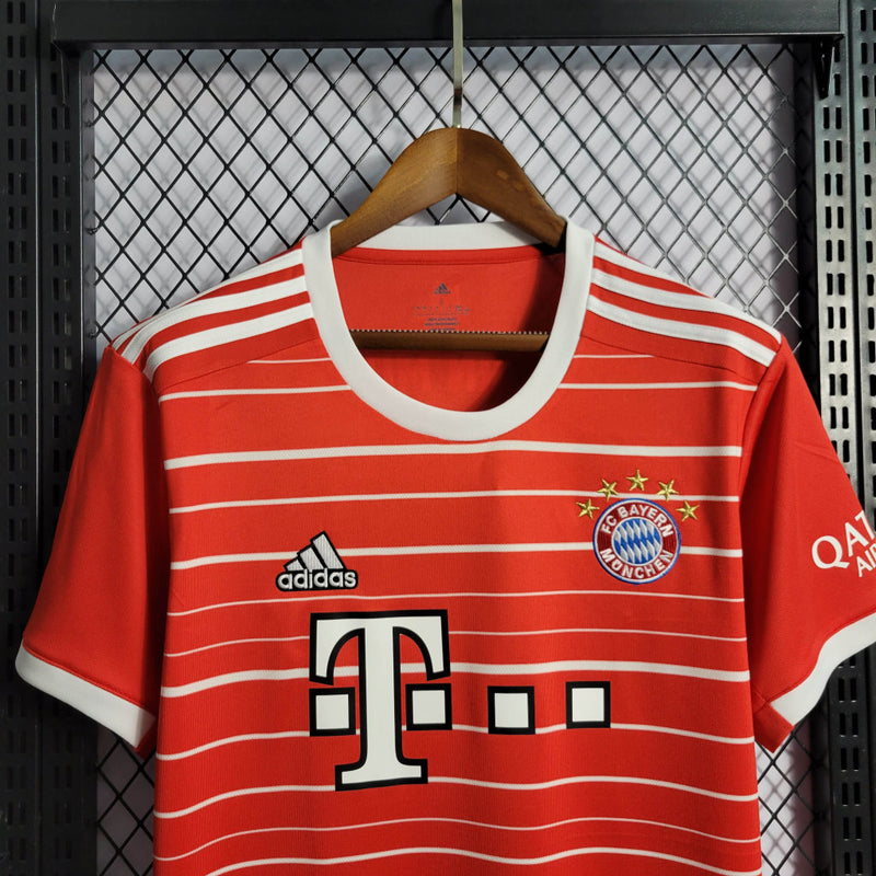 Camisa Bayern Munchen Home | 22/23 Torcedor Adidas Masculino - Vermelho