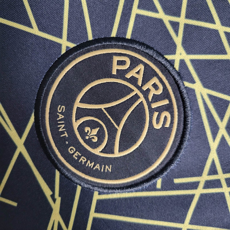 Camisa PSG Treino | 22/23 Torcedor Nike Jordan Masculino - Dourado e Preto
