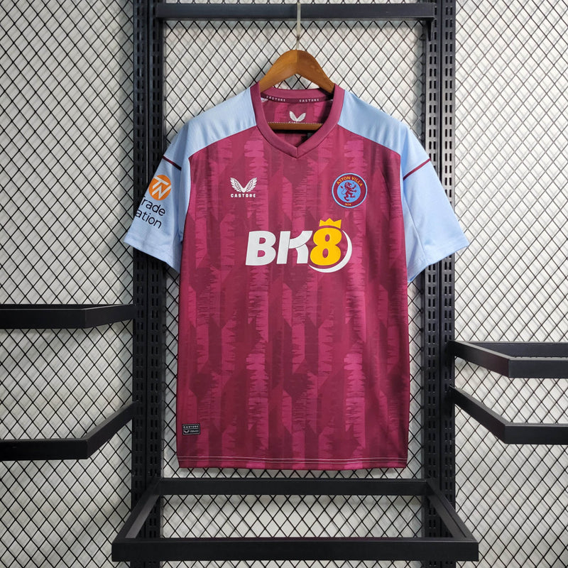 Camisa Aston Villa Home | 23/24 Torcedor Castore Masculino - Bordô