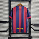Camisa Barcelona Retrô| 14/15 Torcedor Masculino - Azul e Grená