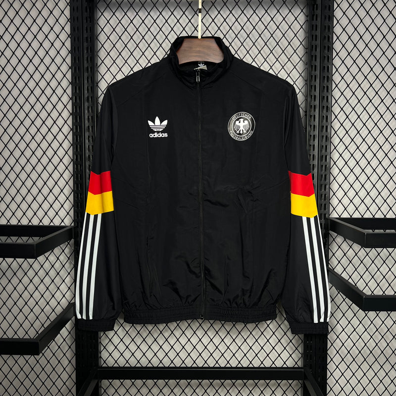 Jaqueta Corta-Vento Alemanha 24/25 Masculino Adidas - Preto