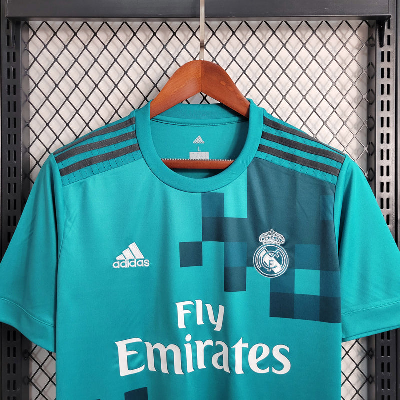 Camisa Retrô Real Madrid Third 17/18 - Azul