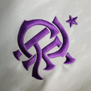 Camisa Flamengo Goleiro I 23/24 Torcedor Adidas Masculino - Branco e Roxo