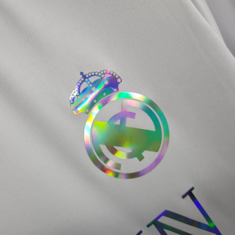 Camisa Real Madrid Edição Especial | 23/24 Torcedor Adidas Masculino - Branco Balmain