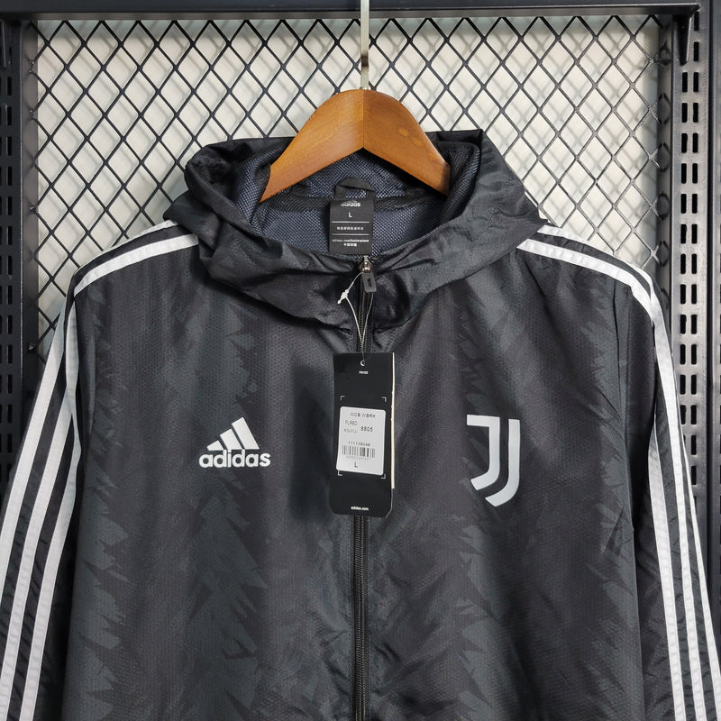 Jaqueta Corta-Vento Juventus 23/24 Masculino Adidas - Preto