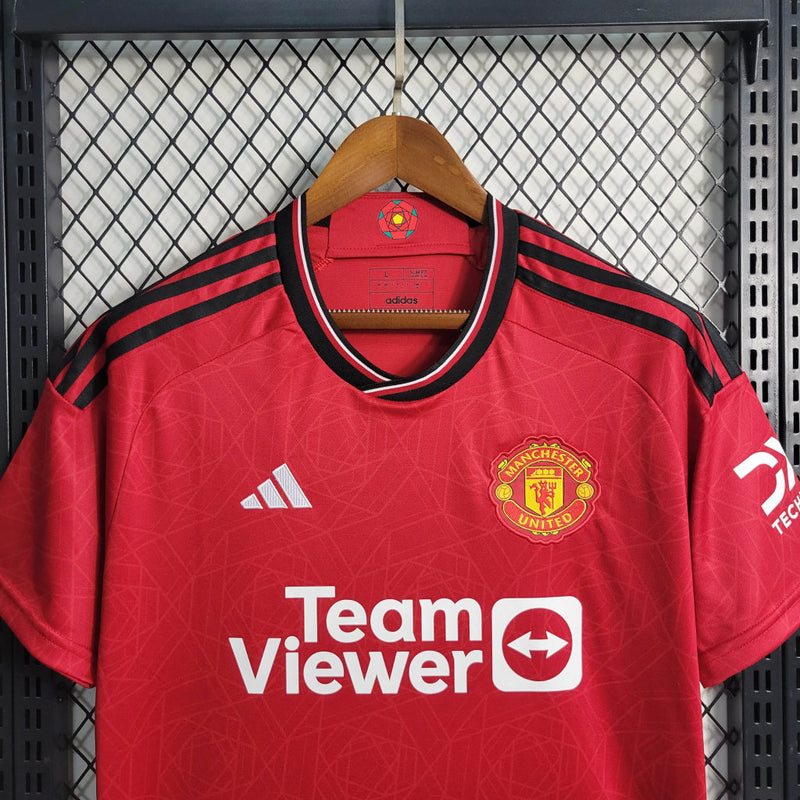 Camisa Manchester United Home | 23/24 Torcedor Adidas Masculino - Vermelho