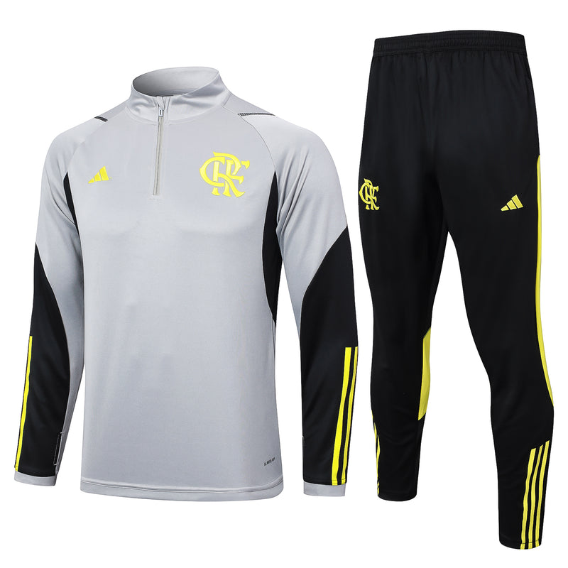 Conjunto Flamengo 24/25 Masculino Adidas - Cinza