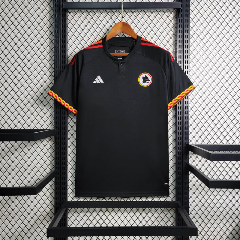 Camisa Roma Away III | 23/24 Torcedor Adidas Masculino - Preto