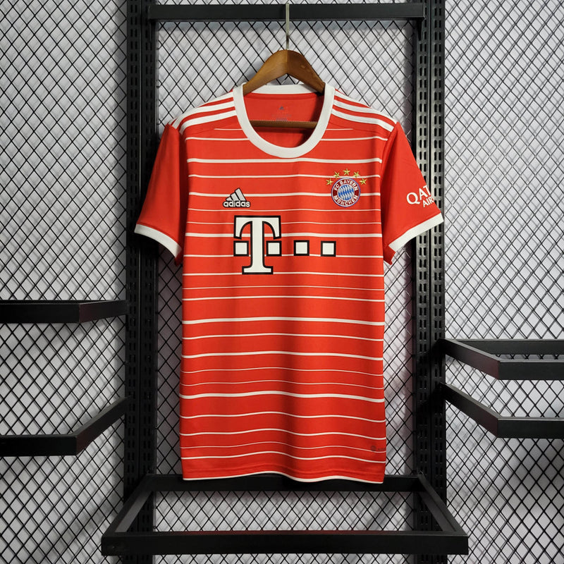 Camisa Bayern Munchen Home | 22/23 Torcedor Adidas Masculino - Vermelho