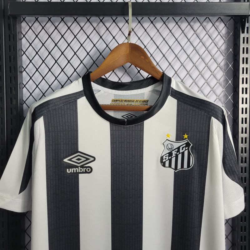 Camisa Santos Away | 22/23 Torcedor Umbro Masculino - Preto e Branco