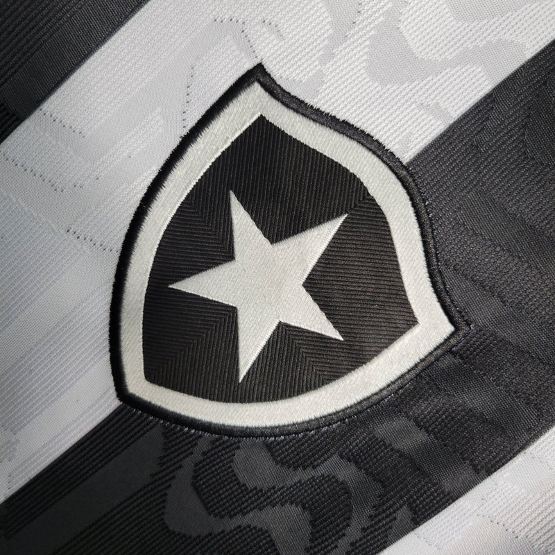 Camisa Botafogo Home I 23/24 Torcedor Reebok Masculino - Preto e Branco