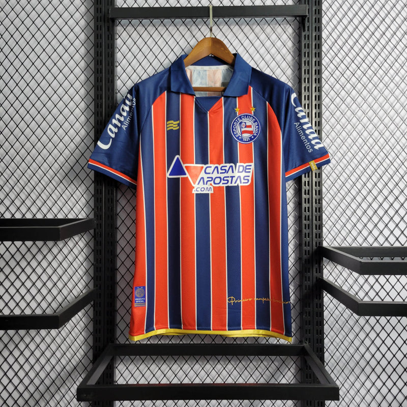 Camisa Bahia Home | 22/23 Torcedor Esquadrão Masculino - Azul e Vermelho