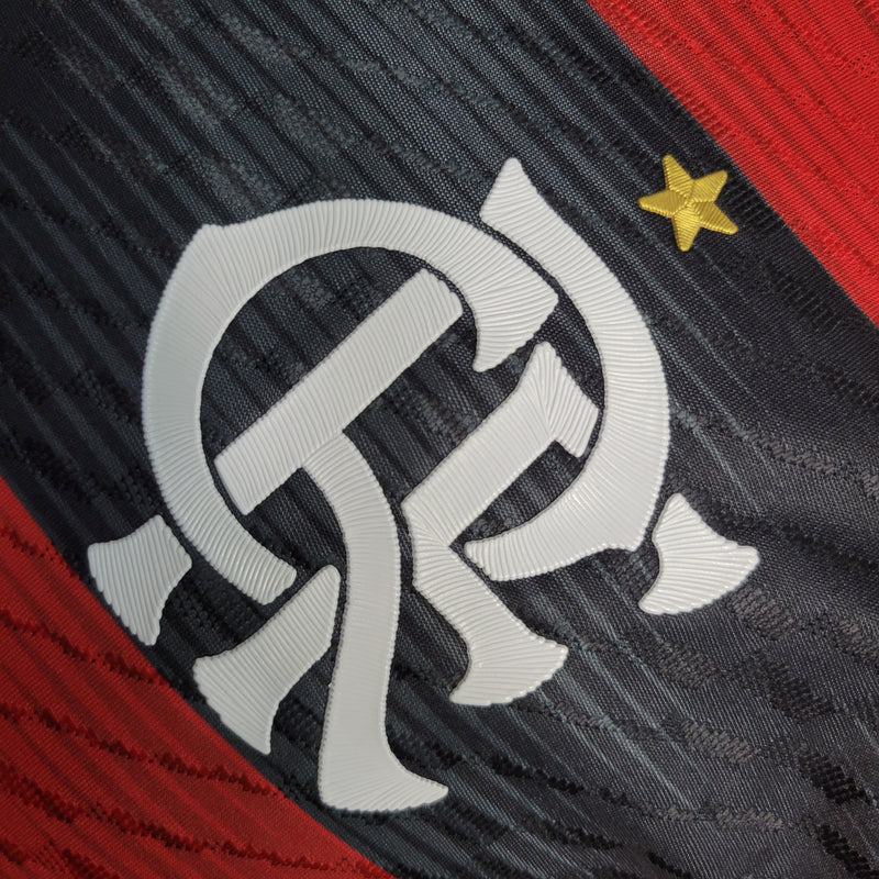 Camisa Flamengo Home I 23/24 Jogador Adidas Masculino - Vermelho e Preto