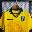Camisa Brasil Home 93/94 Retrô - Amarelo