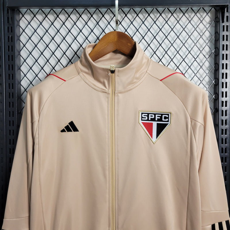 Jaqueta Treino - São Paulo 23/24 Masculino Adidas - Bege