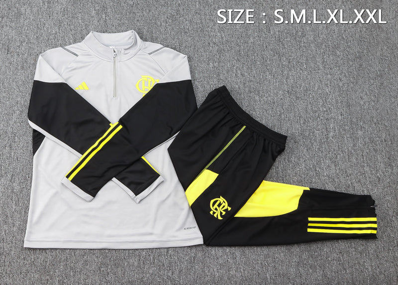 Conjunto Flamengo 24/25 Masculino Adidas - Cinza