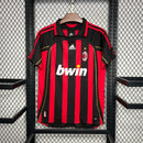 Camisa Retrô AC Milan Home 06/07 - Vermelho+Preto