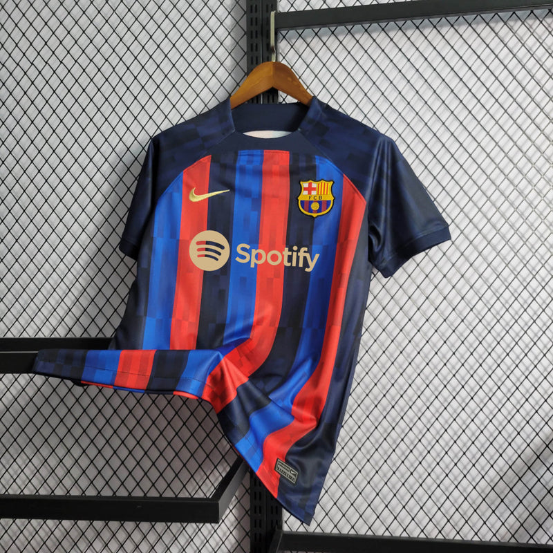 Camisa Barcelona Home | 22/23 Torcedor Nike Masculino - Azul e Grená