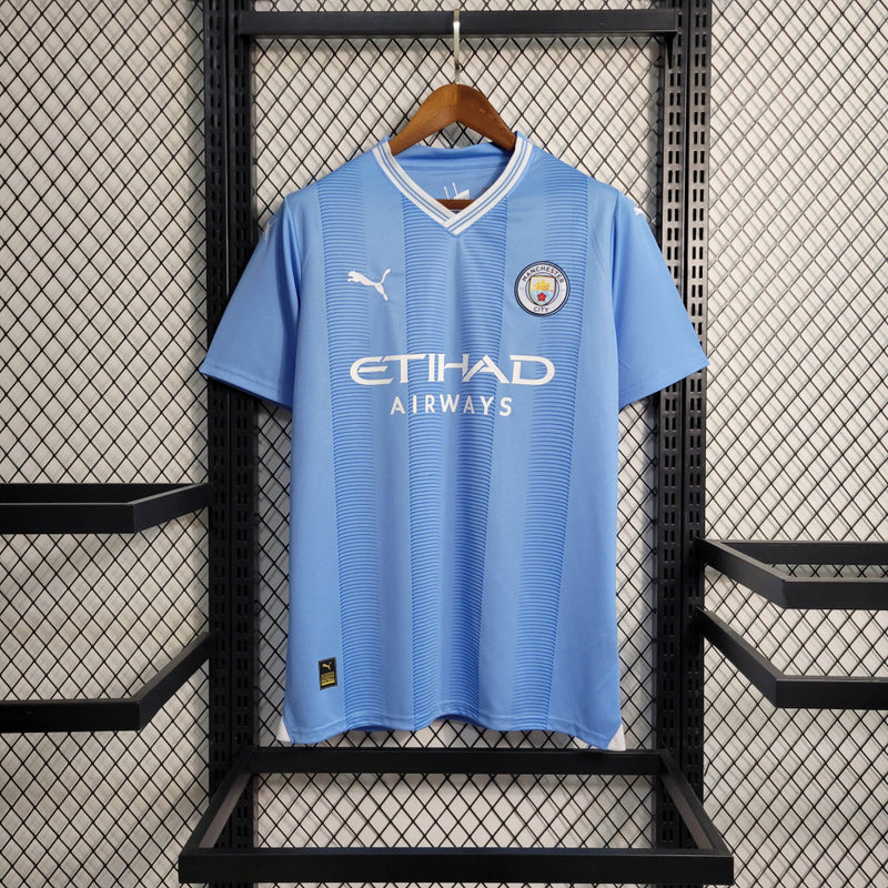 Camisa Manchester City Home I 23/24 Torcedor Puma Masculino - Azul