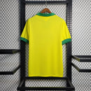 Camisa Brasil Home 1958 Retrô - Amarelo