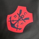 Jaqueta Corta-Vento Flamengo Logo Vermelha 23/24 Masculino Adidas - Preto