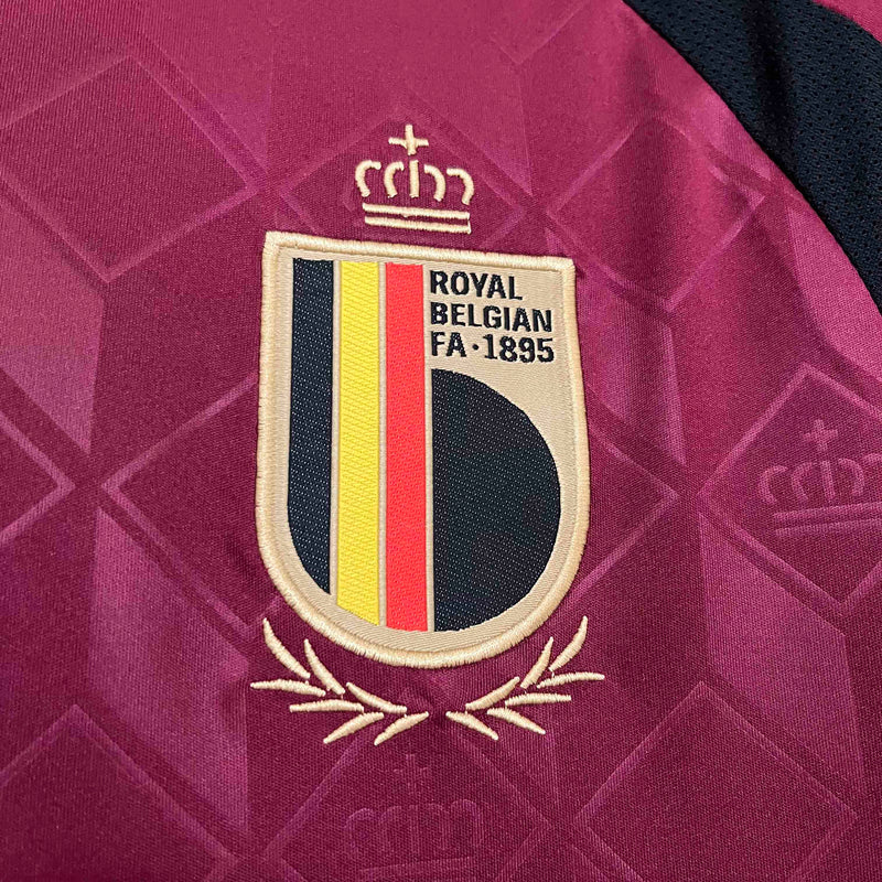 Camisa Bélgica Home 24/25 I Torcedor Adidas Masculino - Grená