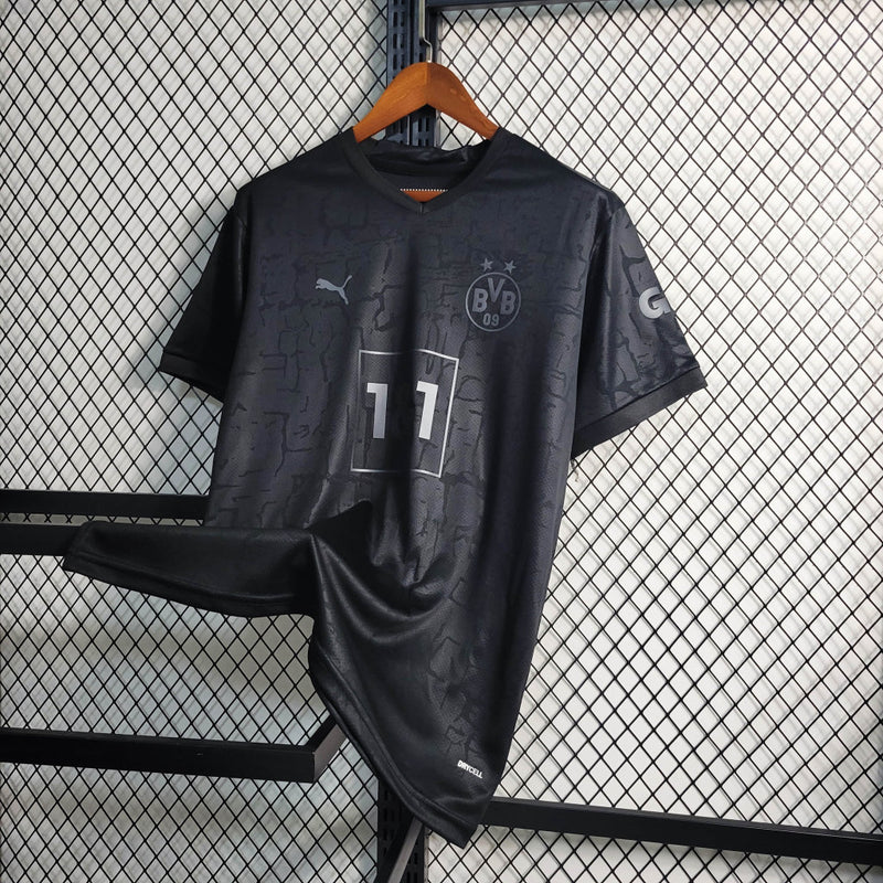 Camisa Borussia Dortmund Edição Especial Blackout I 23/24 Torcedor Puma Masculino - Preto