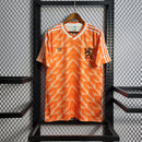 Camisa Holanda Home 1988 Retrô - Laranja