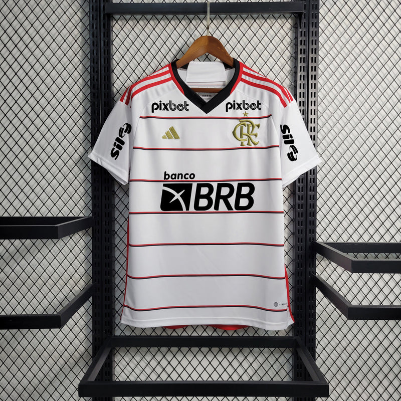 Camisa Flamengo Away II I 23/24 Torcedor Adidas Masculino - Branco