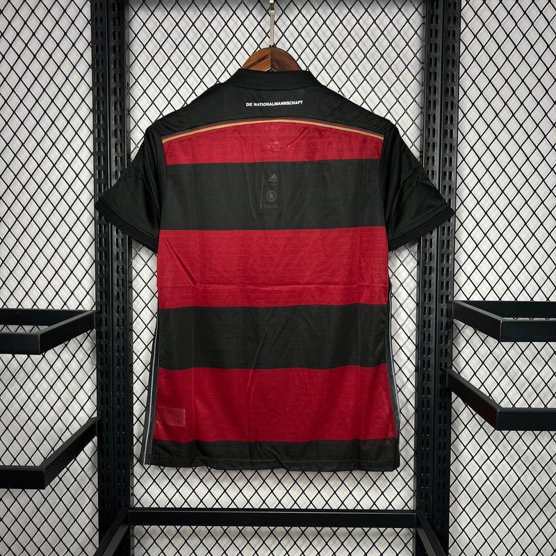 Camisa Alemanha Away 2014 Retrô - Vermelho+Preto