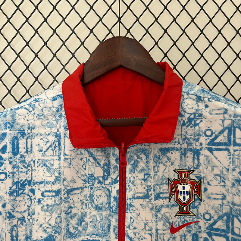 Jaqueta Corta-Vento Portugal Dupla-Face 24/25 Masculino Nike - Vermelho